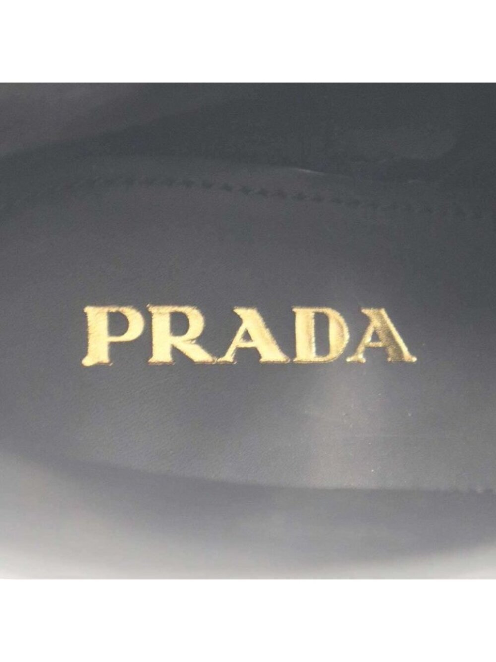 Prada Brushed Leather Side Zip Lace Up Boots Black 39 - Picture 5 of 6